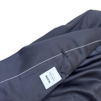 DOLCE & GABBANA WOOL / SILK MARTINI-FIT TUXEDO SUIT 50 / M | Medium, Navy