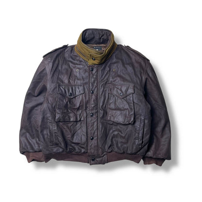 Vintage Boneville Navy Arctic Leather Jacket (S)