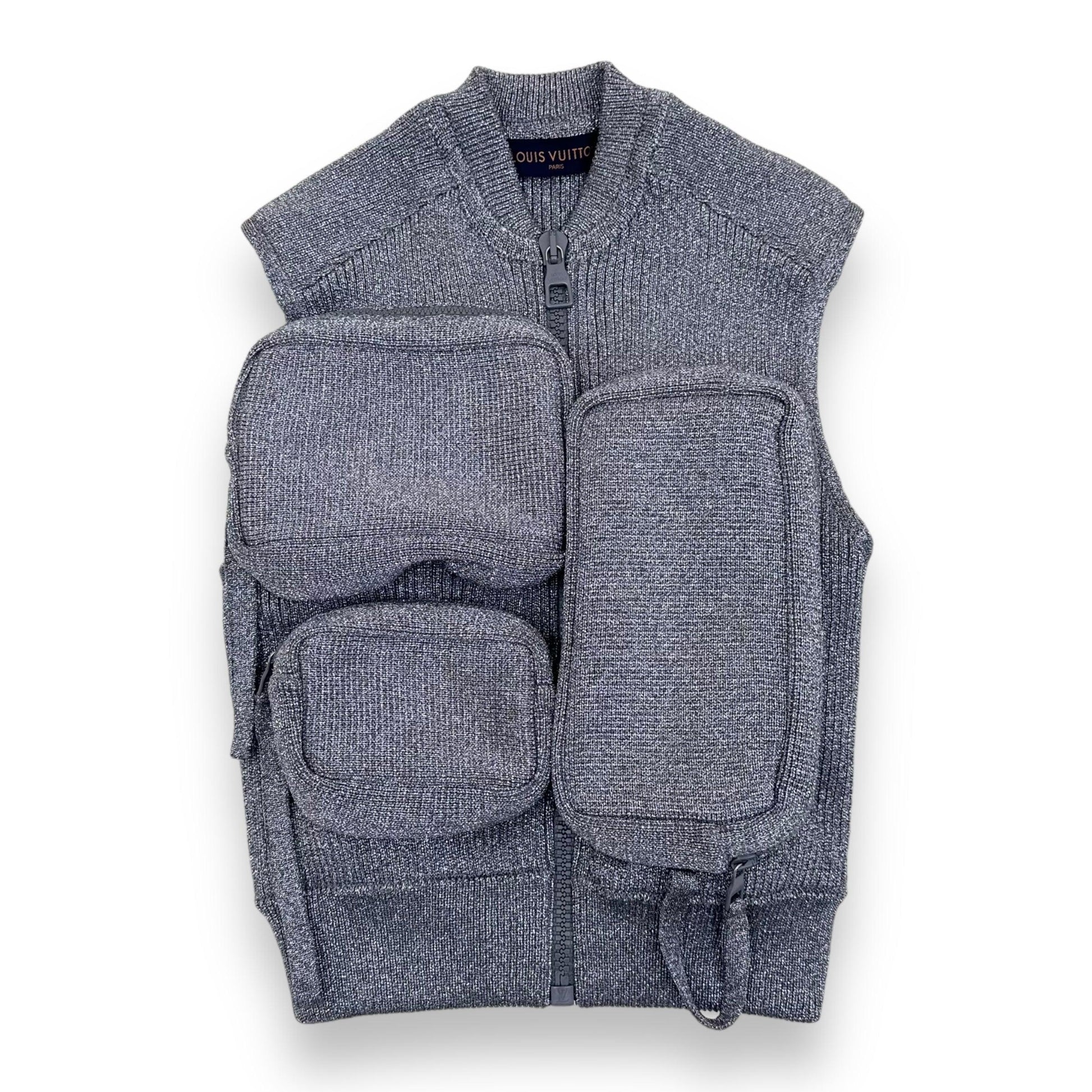 LOUIS VUITTON X VIRGIL ABLOH LUREX MULTI POCKET 3D GILET VEST