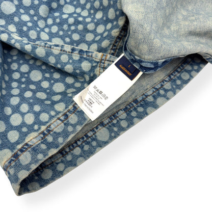 LOUIS VUITTON X YAYOI KUSAMA DOT BASEBALL SHIRT BLUE / WHITE L | Large, Blue