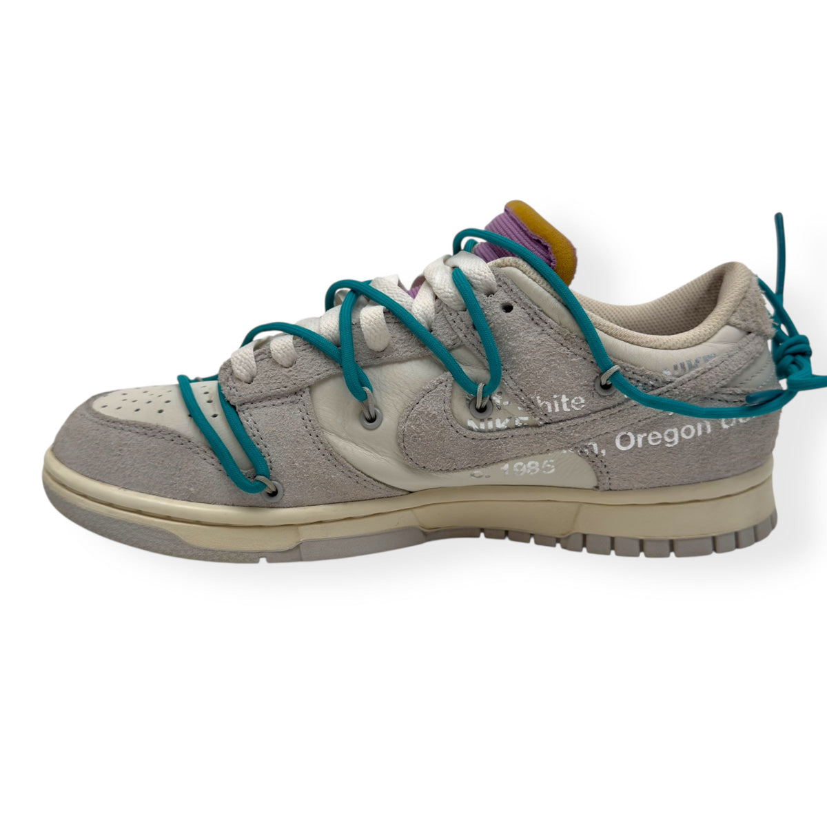 NIKE X OFF-WHITE LOT 36 LOW TOP SNEAKER WHITE / GREY UK7 | UK 7, Grey