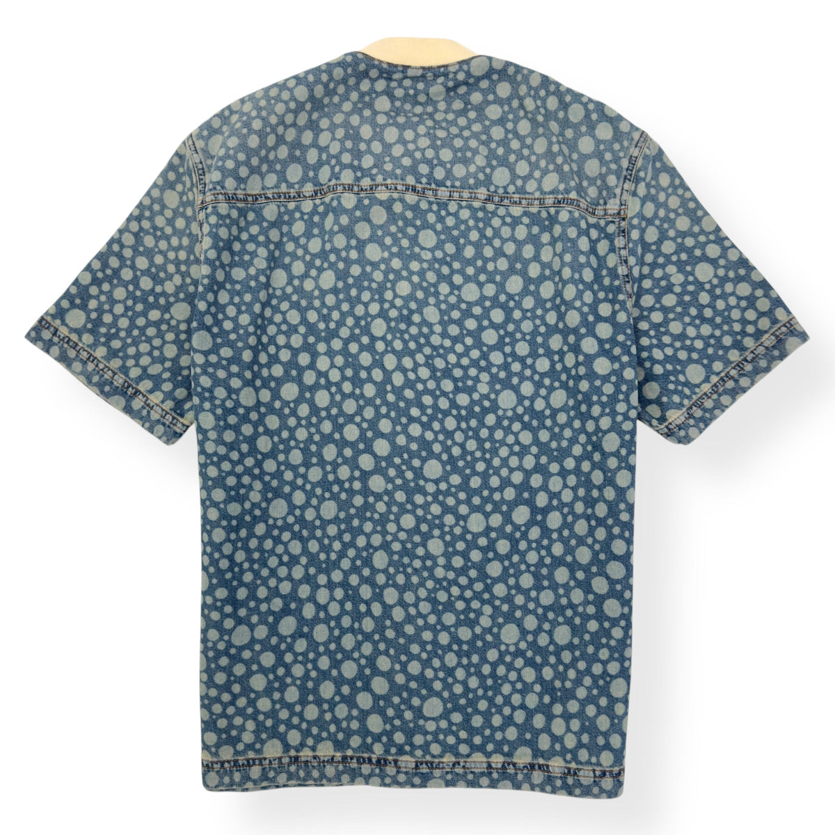 LOUIS VUITTON X YAYOI KUSAMA DOT BASEBALL SHIRT BLUE / WHITE L | Large, Blue
