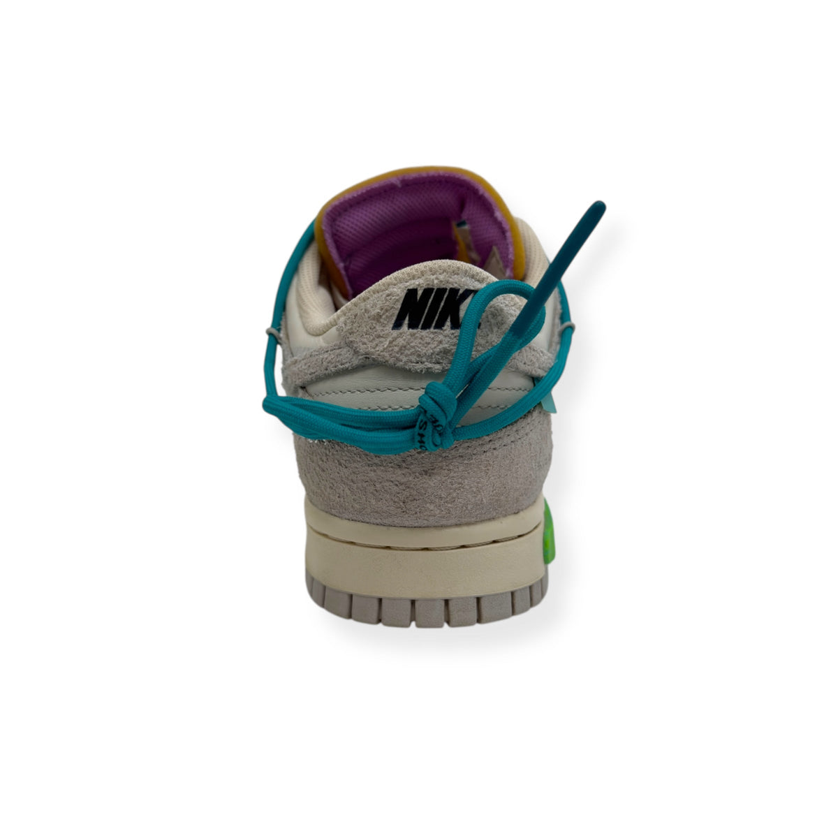 NIKE X OFF-WHITE LOT 36 LOW TOP SNEAKER WHITE / GREY UK7 | UK 7, Grey