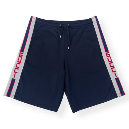 GUCCI TECHNICAL JERSEY SHORTS BLACK / WHITE / RED M | Medium, Multicoloured