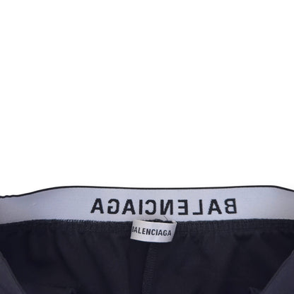BALENCIAGA LOGO-PRINT STRETCH-JERSEY LEGGINGS BLACK 34 / XS | XS, Black