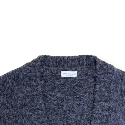 DRIES VAN NOTEN ALPACA / WOOL BLEND CARDIGAN GREY XL | XL, Grey