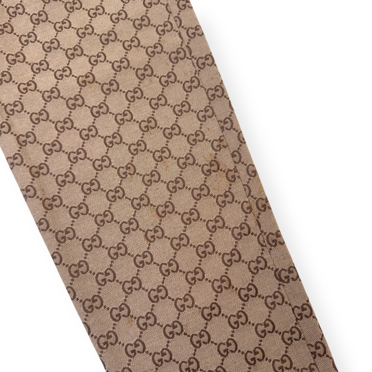 GUCCI GG COTTON CANVAS TROUSERS BEIGE 46 / S | Small, Beige