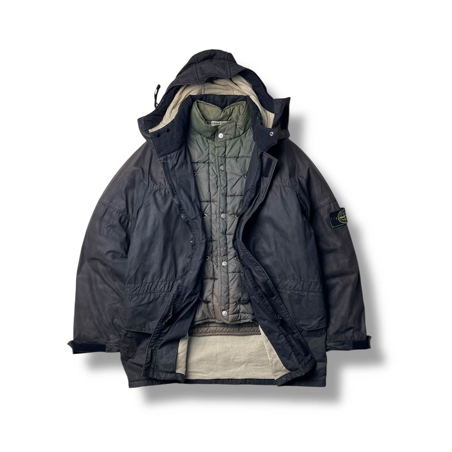 Vintage Stone Island Waxed Cotton Jacket (M)