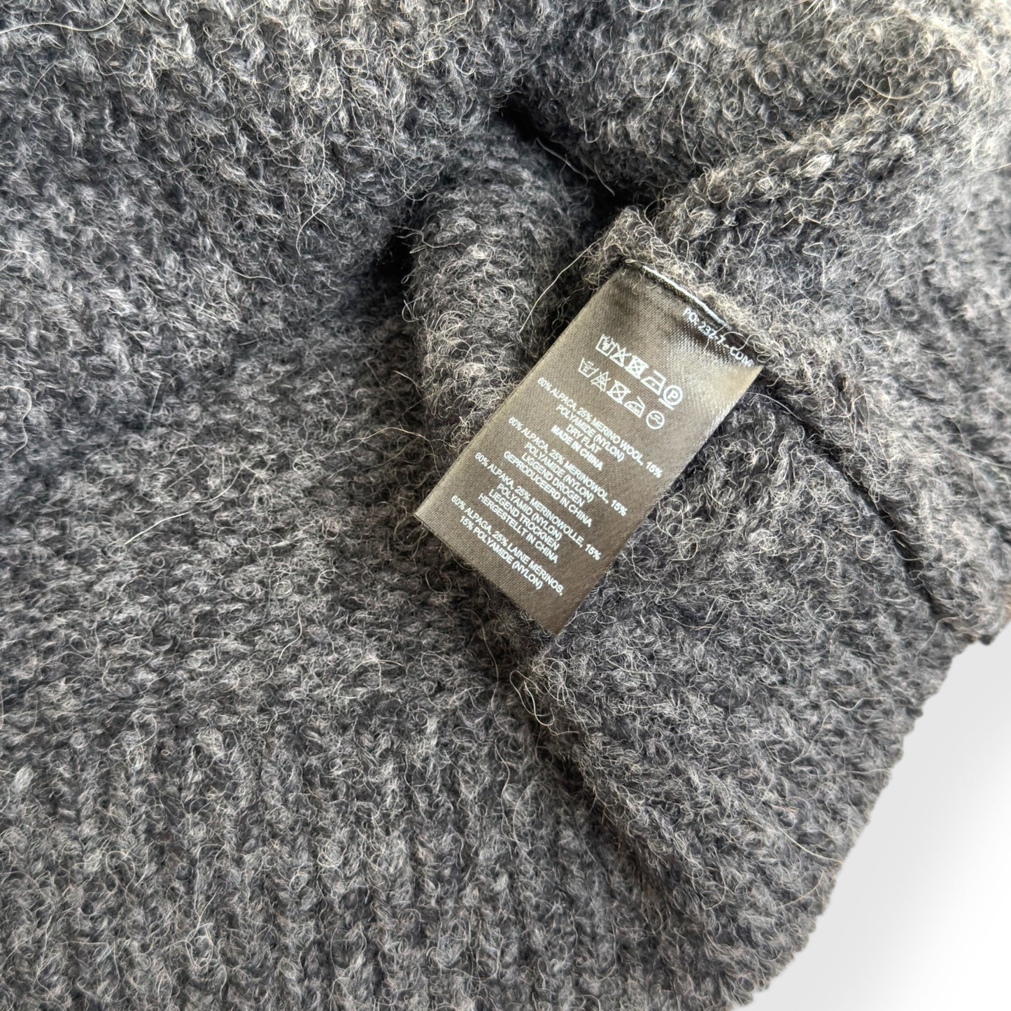 DRIES VAN NOTEN ALPACA / WOOL BLEND CARDIGAN GREY XL | XL, Grey