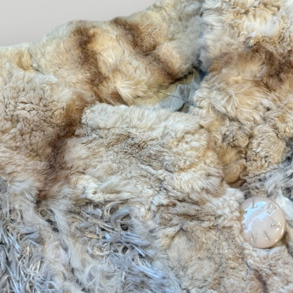 1990's Balmain Rabbit Fur Coat L