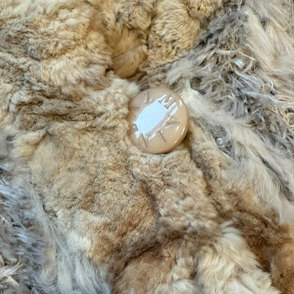 1990's Balmain Rabbit Fur Coat L