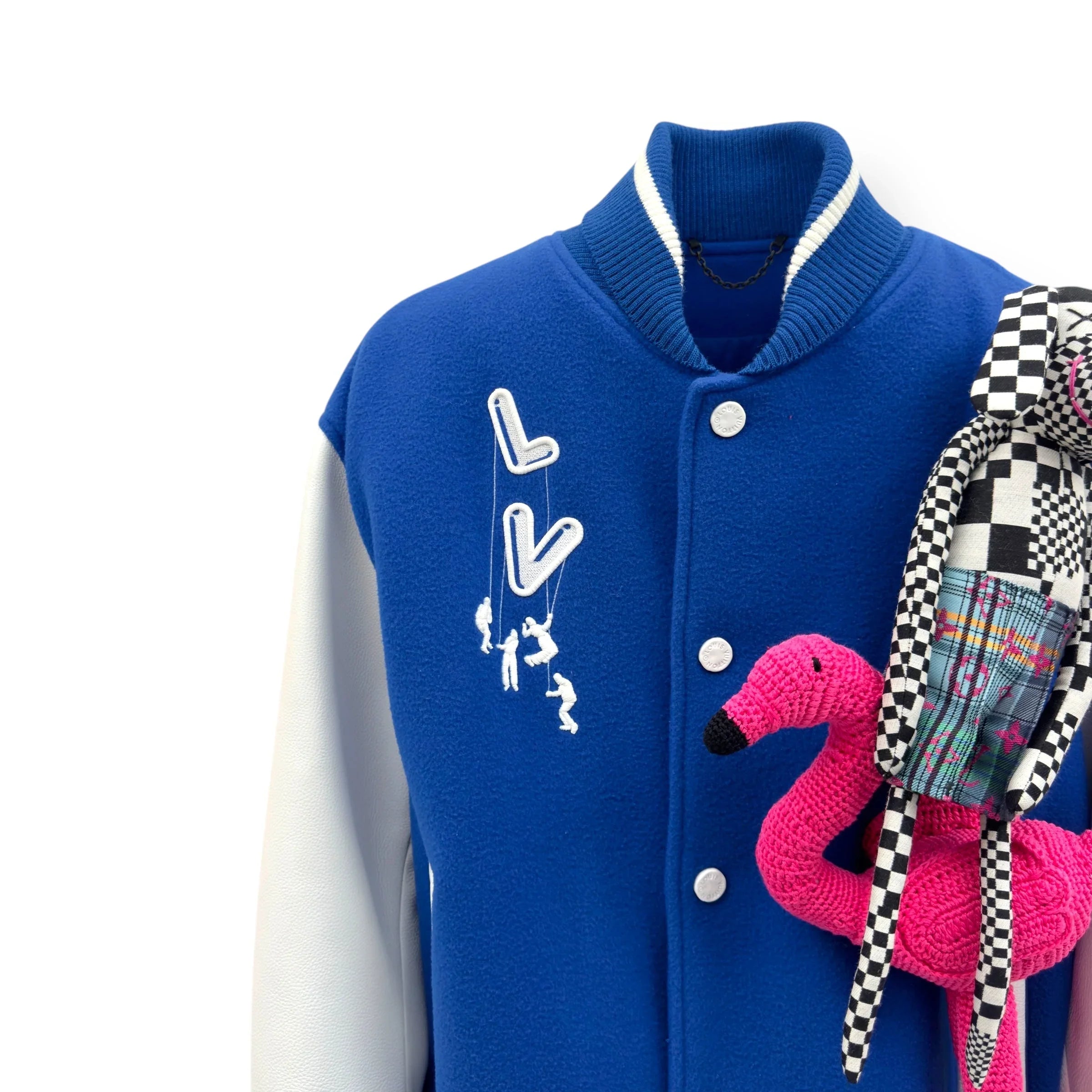 LOUIS VUITTON PUPPET VARSITY JACKET BLUE / WHITE 48 / S – Known Source