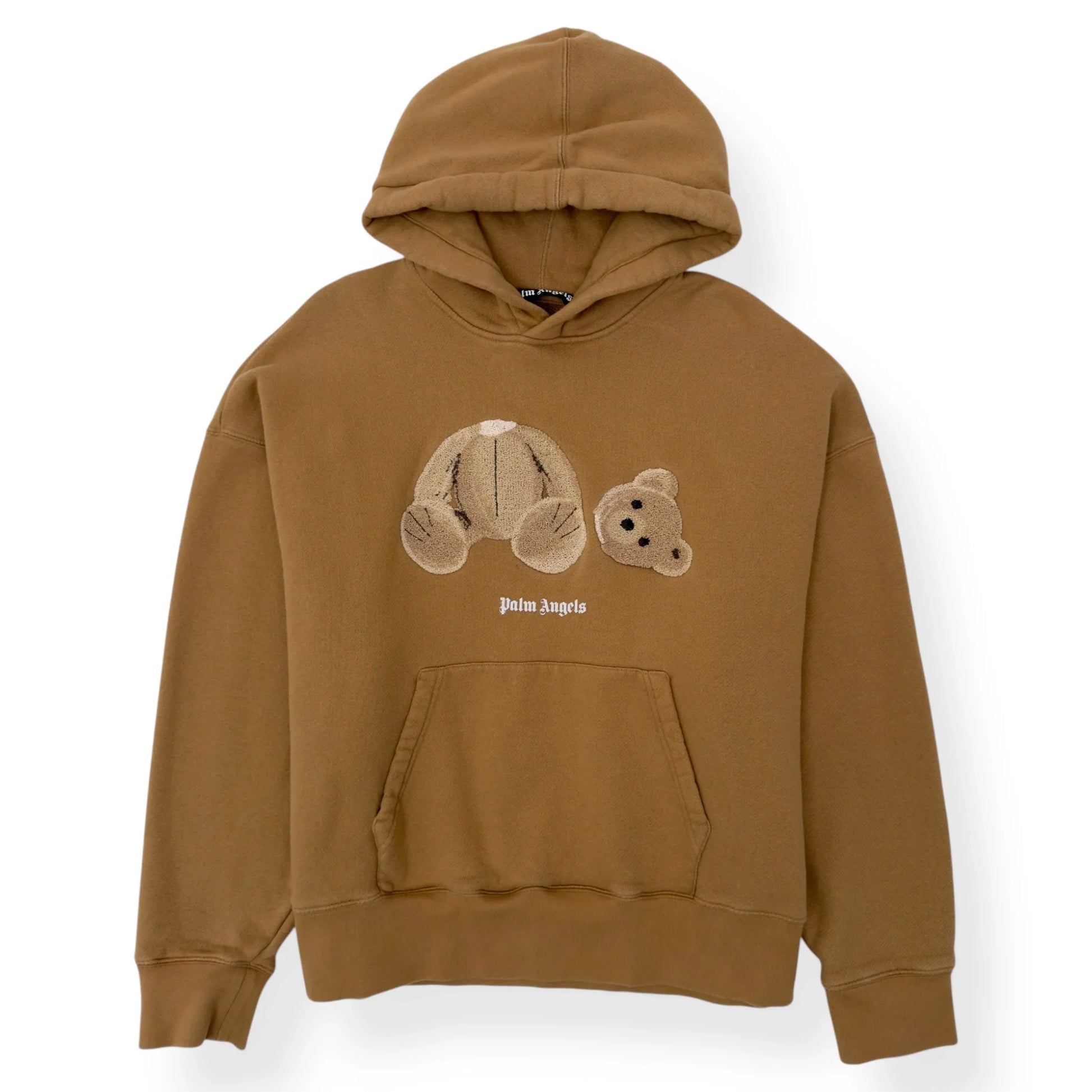 PALM ANGELS BEAR HOODIE BEIGE BROWN L – Known Source