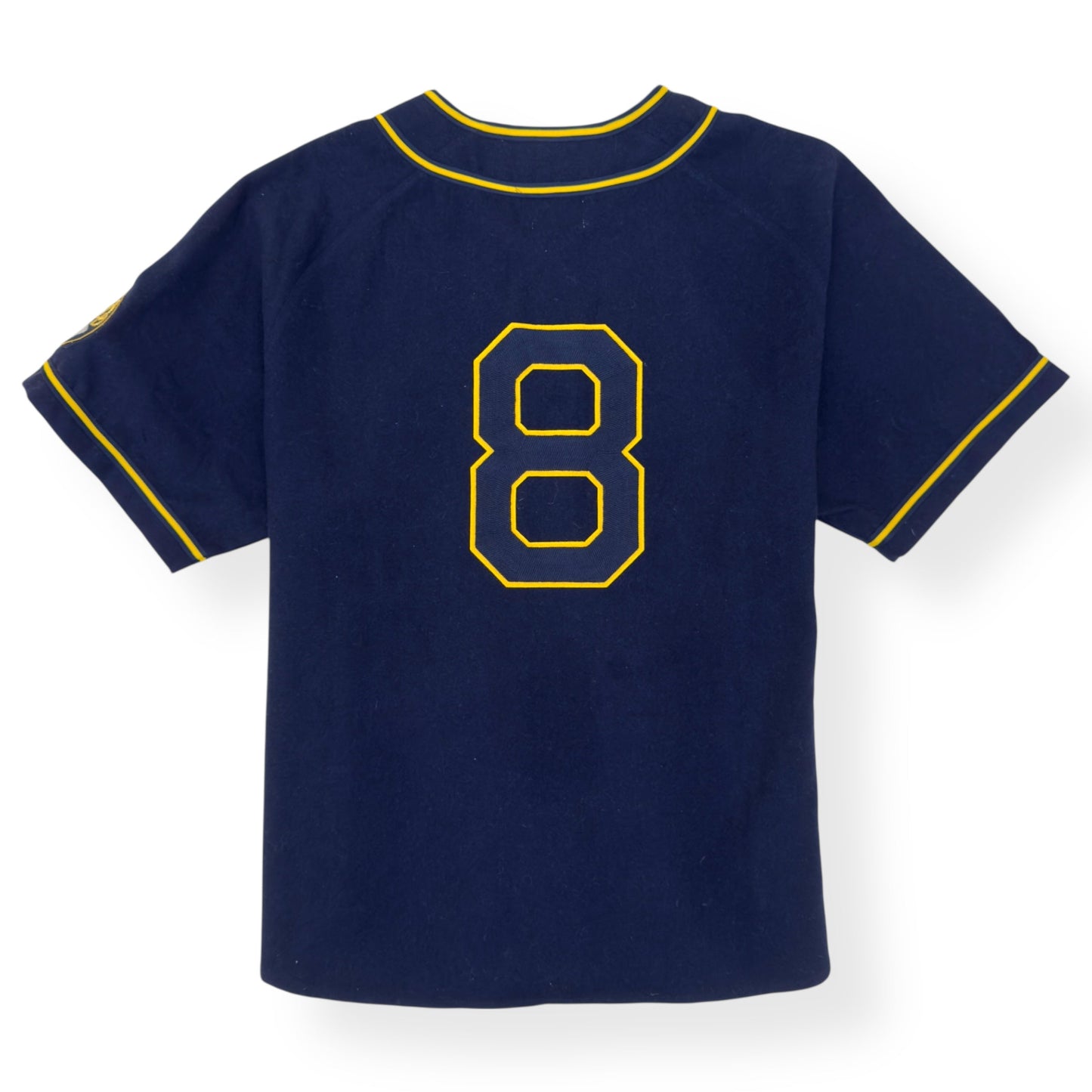 AIMÈ LEON DORE X MITCHELL & NESS TEAM BASEBALL JERSEY NAVY / YELLOW XL | XL, Navy