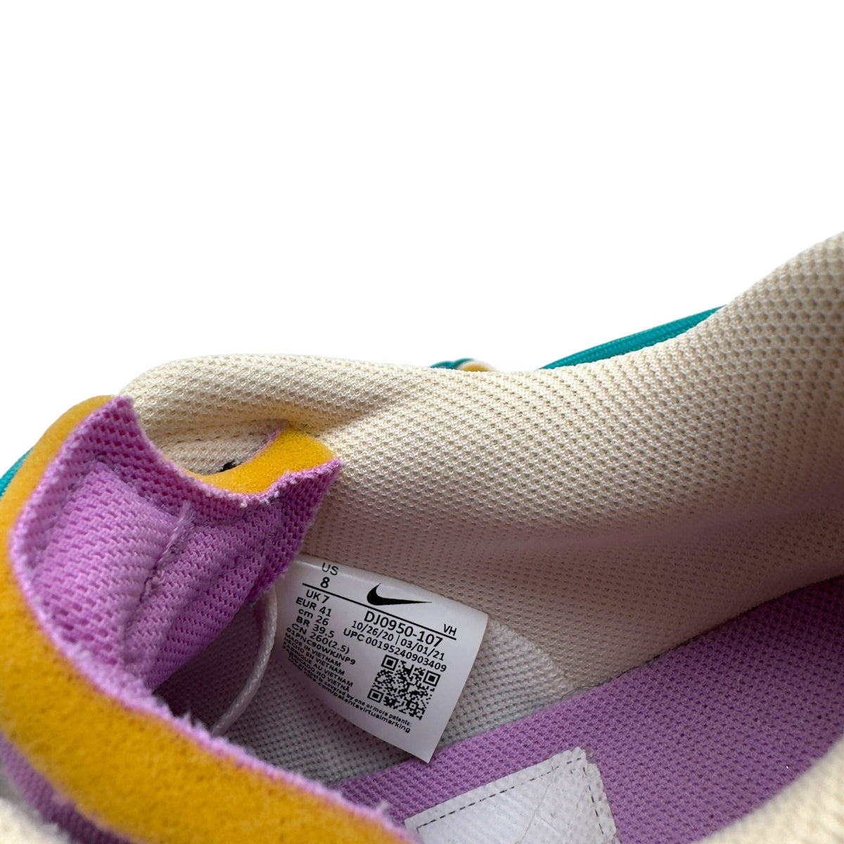 NIKE X OFF-WHITE LOT 36 LOW TOP SNEAKER WHITE / GREY UK7 | UK 7, Grey