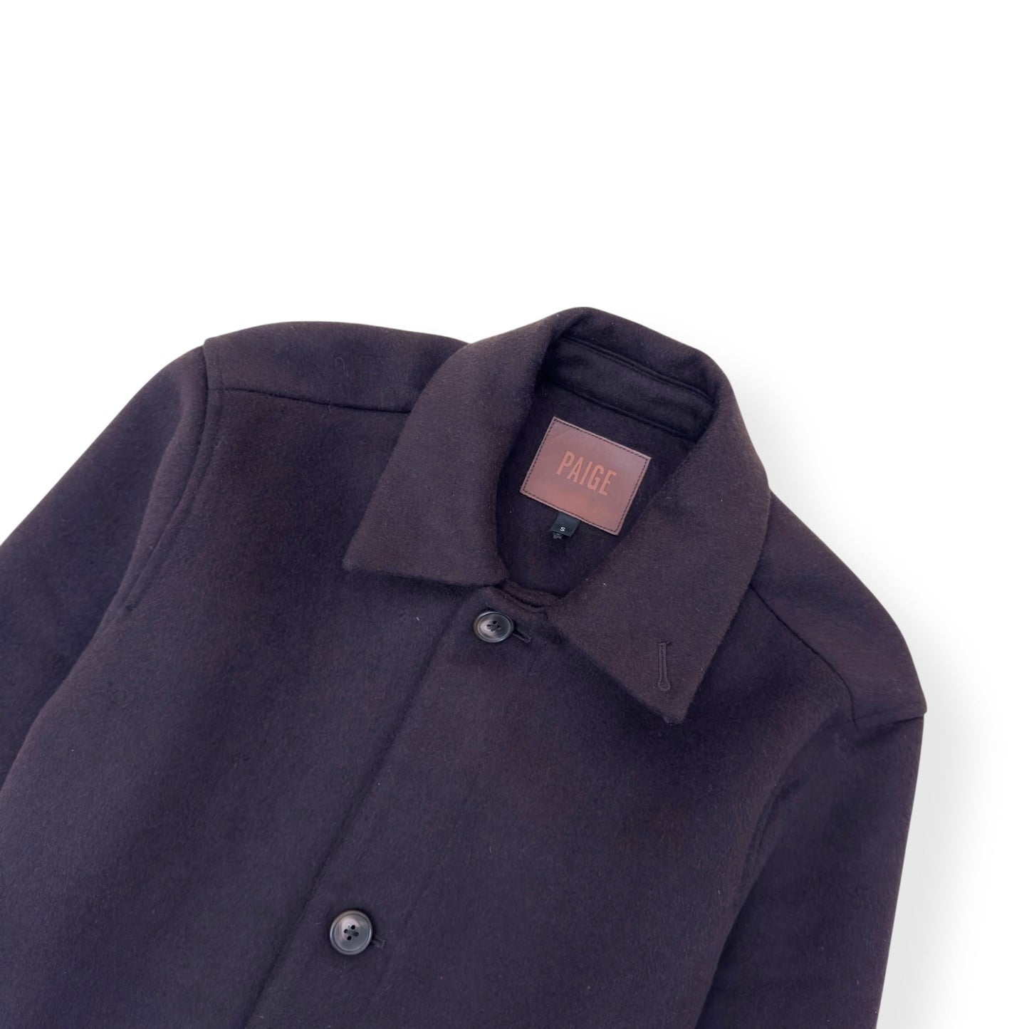 PAIGE WOOL-BLEND PENNINGTON OVERCOAT BROWN S | Small, Brown