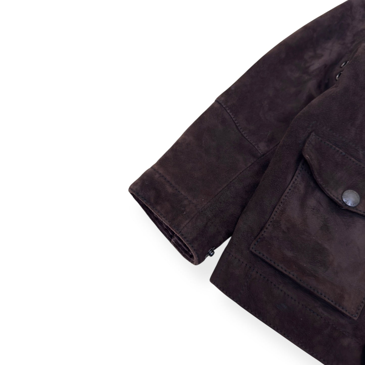 TOM FORD SUEDE LEATHER JACKET BROWN AGE2 | 2-3 years, Brown