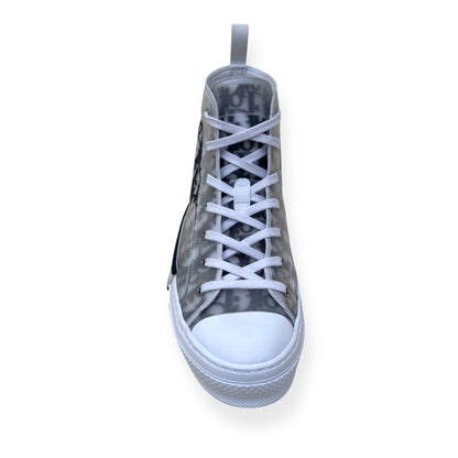 DIOR B23 OBLIQUE MONOGRAM HIGH-TOP SNEAKER BLACK / WHITE 43.5 /  UK9.5 | UK 9.5, Black