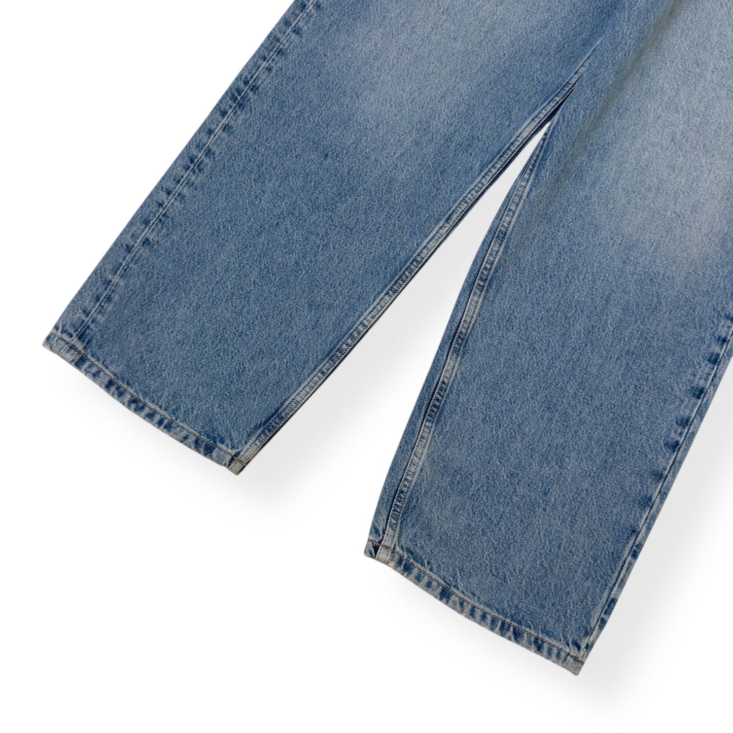 ARKET STRAIGHT LEG DENIM JEANS MID BLUE W32” | W32, Blue