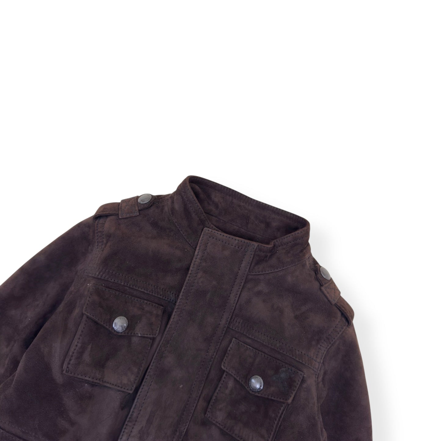 TOM FORD SUEDE LEATHER JACKET BROWN AGE2 | 2-3 years, Brown