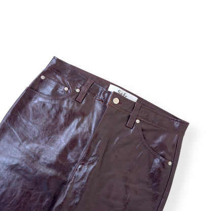 SÉFR EITO LEATHER TROUSERS MATARO RED L | Large, Red