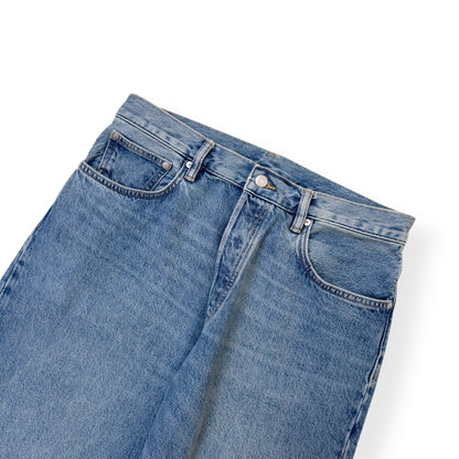 ARKET STRAIGHT LEG DENIM JEANS MID BLUE W32” | W32, Blue