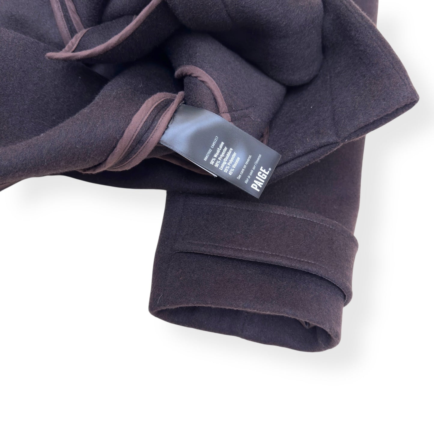 PAIGE WOOL-BLEND PENNINGTON OVERCOAT BROWN S | Small, Brown