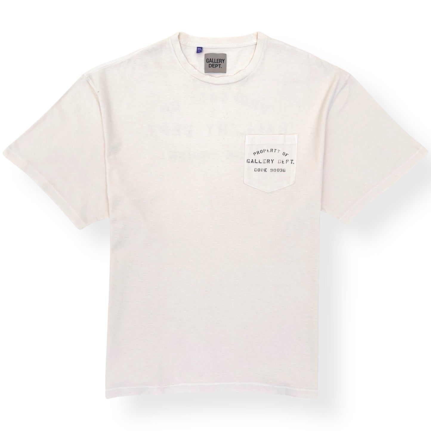 GALLERY DEPT. POCKET LOGO T-SHIRT NATURAL XXL | XXL