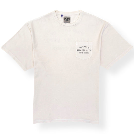 GALLERY DEPT. POCKET LOGO T-SHIRT NATURAL XXL | XXL
