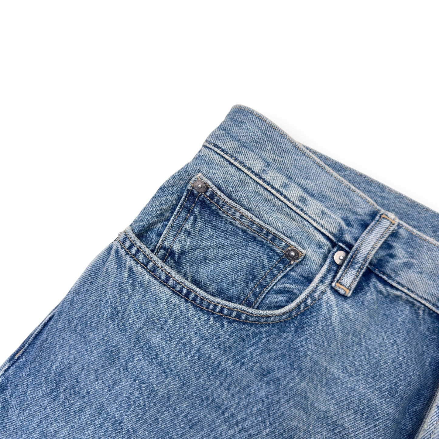 ARKET STRAIGHT LEG DENIM JEANS MID BLUE W32” | W32, Blue