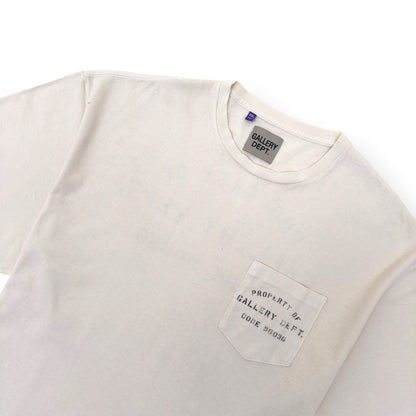 GALLERY DEPT. POCKET LOGO T-SHIRT NATURAL XXL | XXL