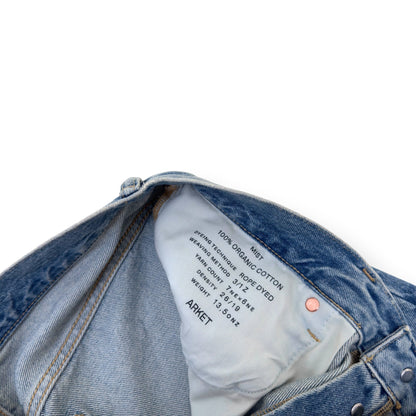 ARKET STRAIGHT LEG DENIM JEANS MID BLUE W32” | W32, Blue