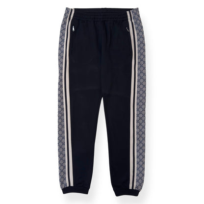 GUCCI TECHNICAL JERSEY TRACK PANTS BLACK / GREY M | Medium, Black
