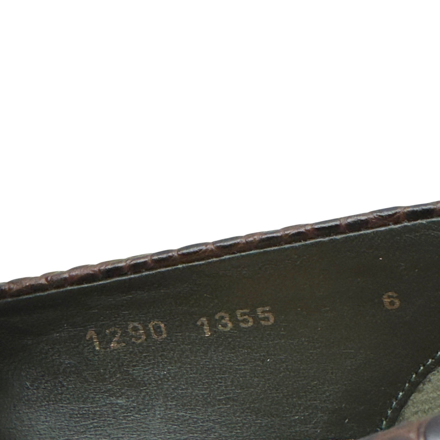BLACKSTOCK & WEBER THE MASON HORSE BIT LOAFER WALNUT CROC  US6 / UK5 | UK 5, Black