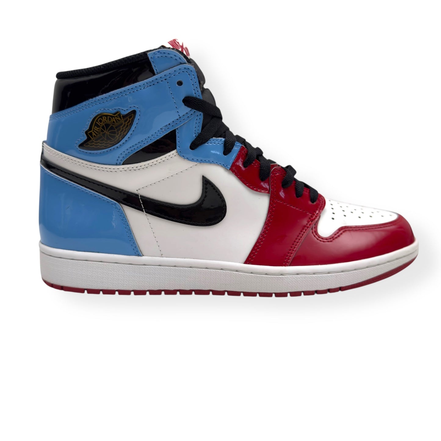 NIKE AIR JORDAN 1 RETRO HIGH SNEAKER FEARLESS UNC CHICAGO UK11 | UK 11, Red, Blue, White, Black