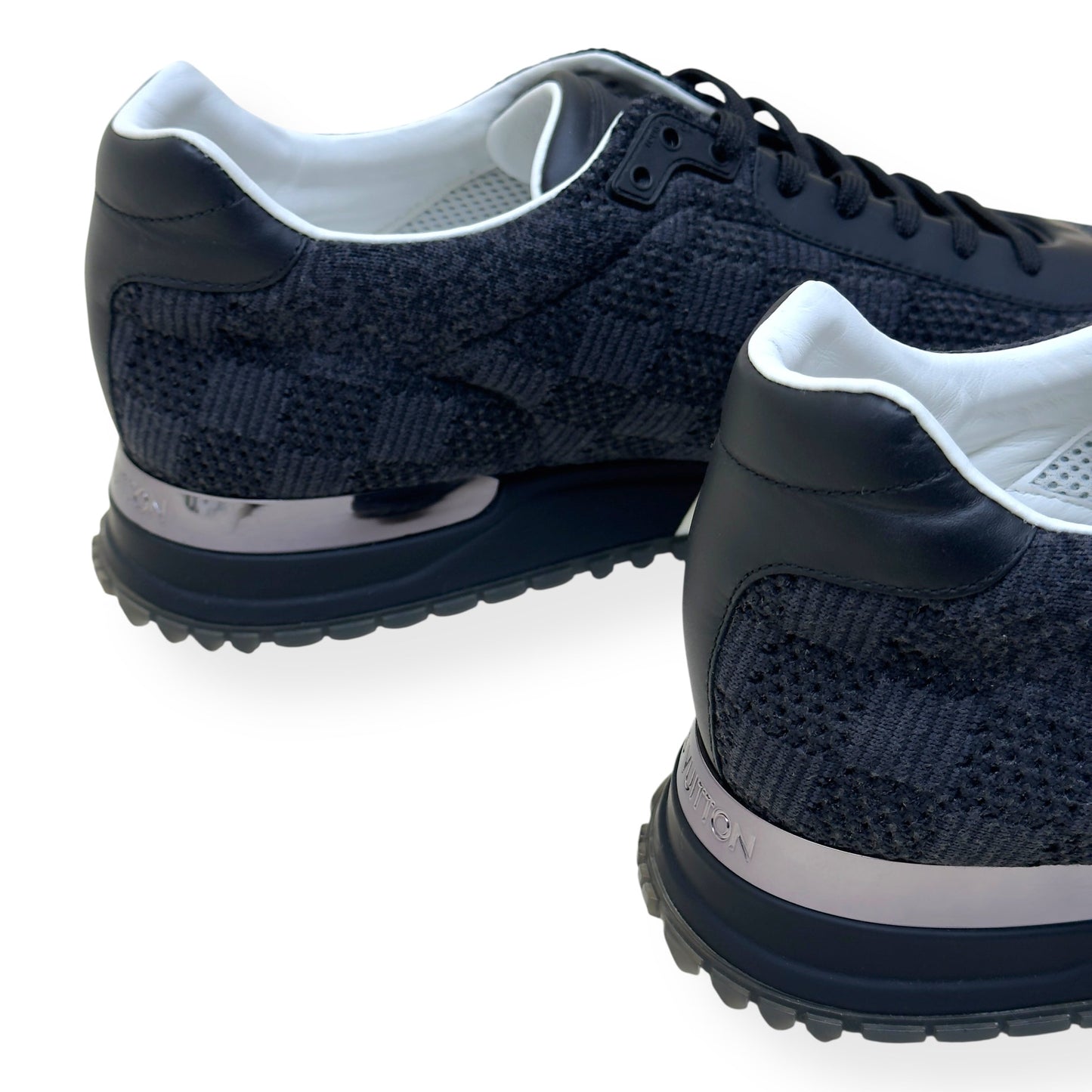LOUIS VUITTON DAMIER MESH RUN AWAY SNEAKER BLACK UK9.5 | UK 9.5, Black