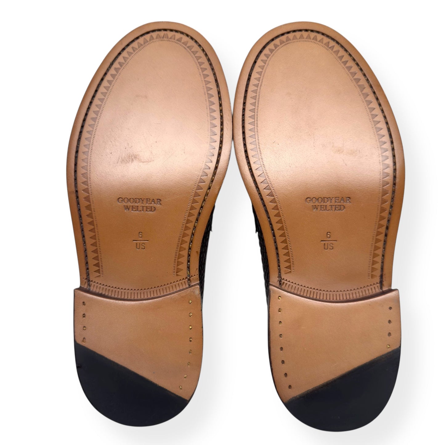 BLACKSTOCK & WEBER THE MASON HORSE BIT LOAFER WALNUT CROC  US6 / UK5 | UK 5, Black