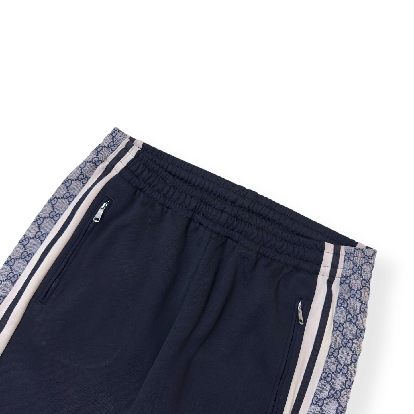 GUCCI TECHNICAL JERSEY TRACK PANTS BLACK / GREY M | Medium, Black