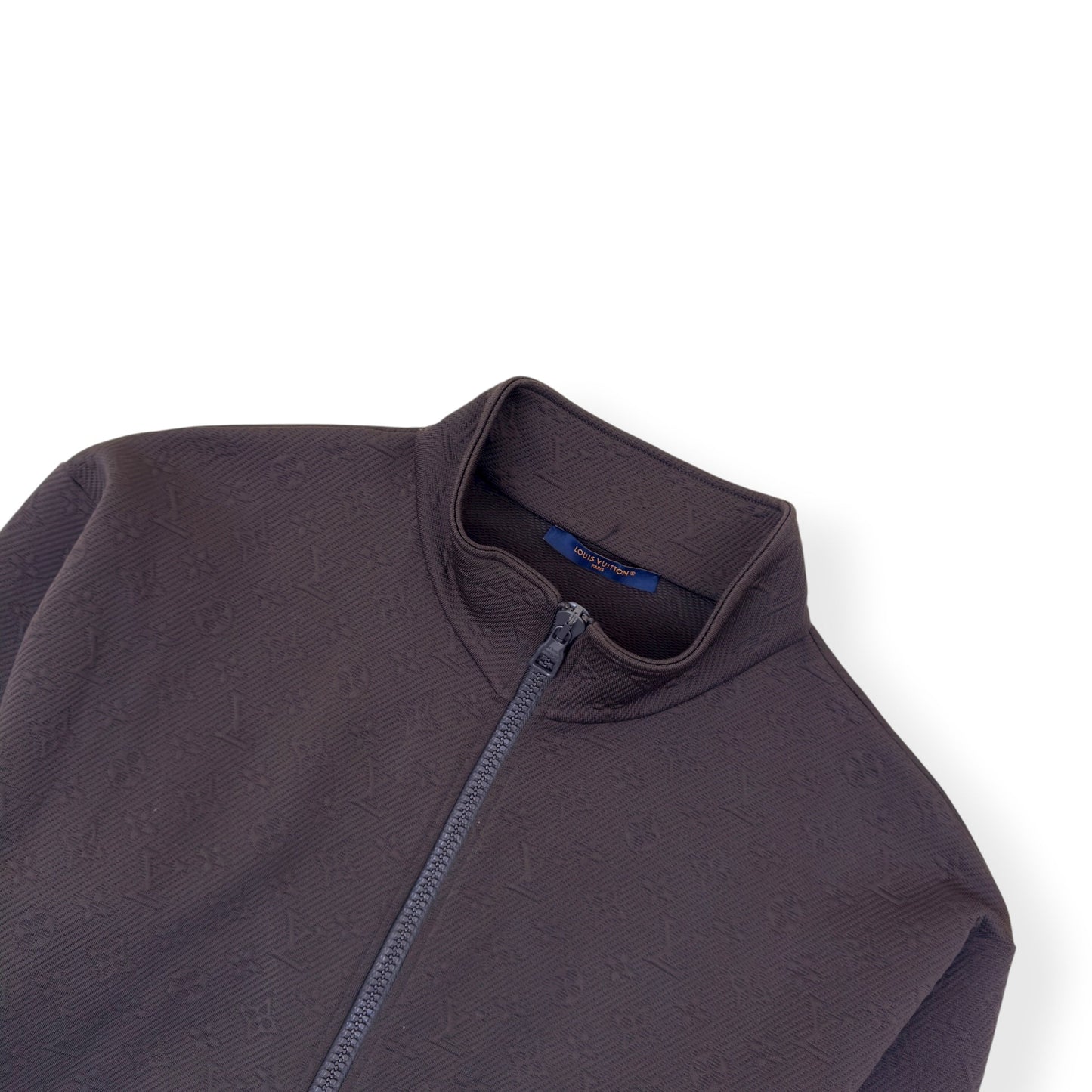 LOUIS VUITTON MONOGRAM FLEECE TRACKSUIT JACKET BROWN XXL | XXL, Brown