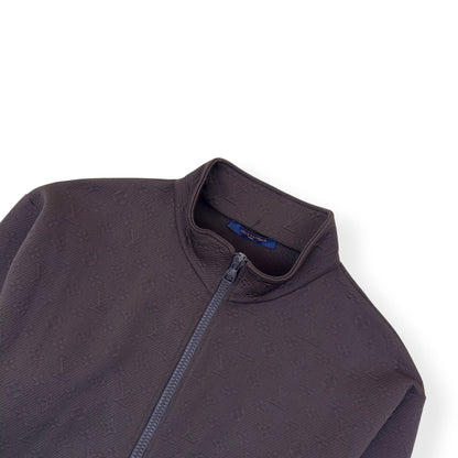LOUIS VUITTON MONOGRAM FLEECE TRACKSUIT JACKET BROWN XXL | XXL, Brown