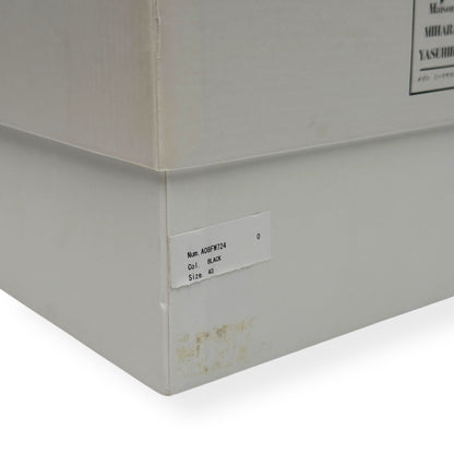 MAISON MIHARA YASUHIRO PETERSON OG DISTRESSED CANVAS SNEAKER WHITE / BLACK UK6 | UK 6, Black