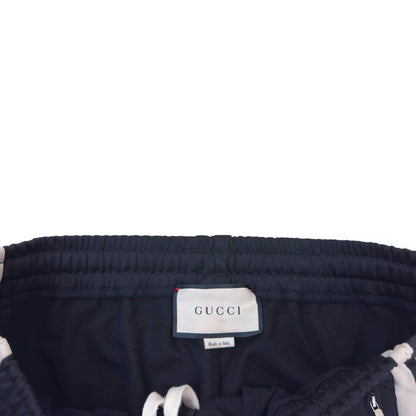 GUCCI TECHNICAL JERSEY TRACK PANTS BLACK / GREY M | Medium, Black