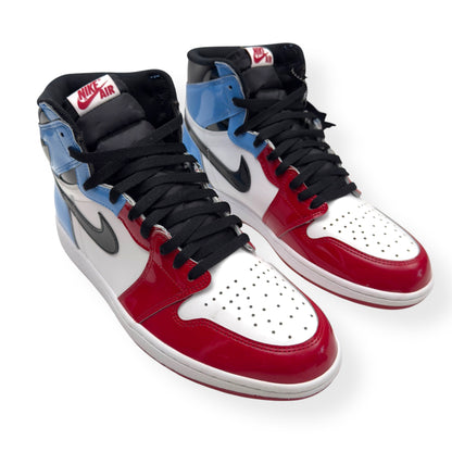 NIKE AIR JORDAN 1 RETRO HIGH SNEAKER FEARLESS UNC CHICAGO UK11 | UK 11, Red, Blue, White, Black