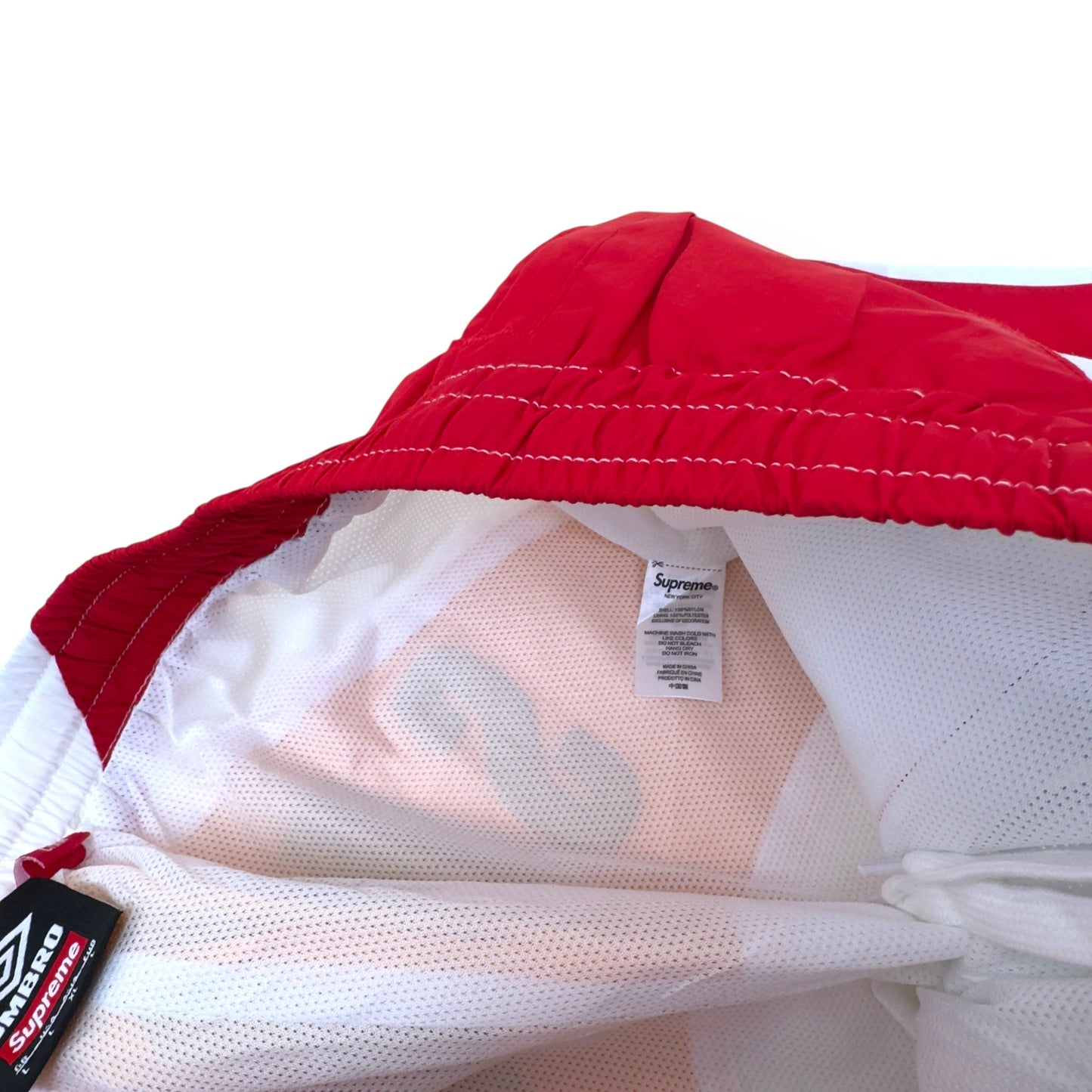 SUPREME X UMBRO TRACK PANTS WHITE / RED L | Large, Red