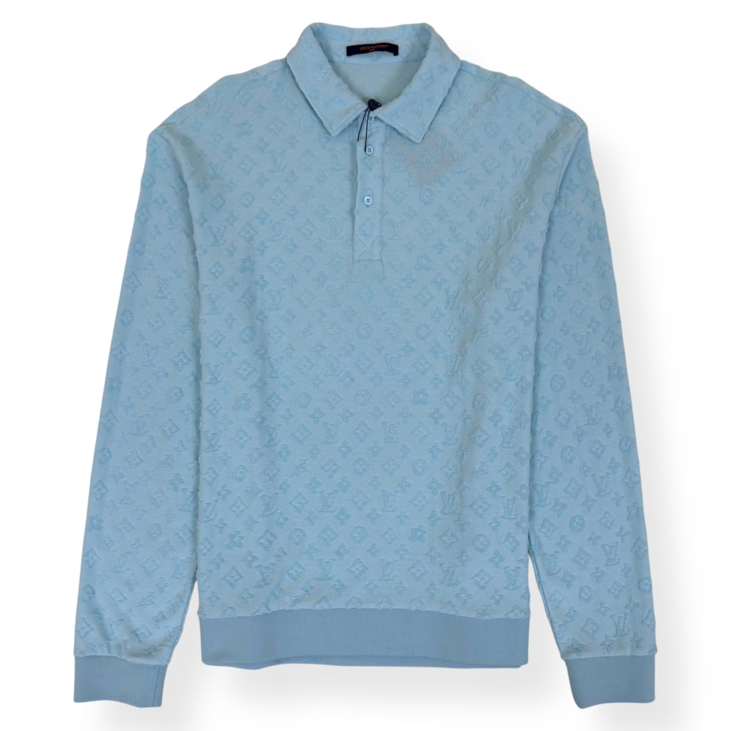 LOUIS VUITTON TYLER THE CREATOR MONOGRAM POLO SHIRT BABY BLUE XXL | XXL, Blue