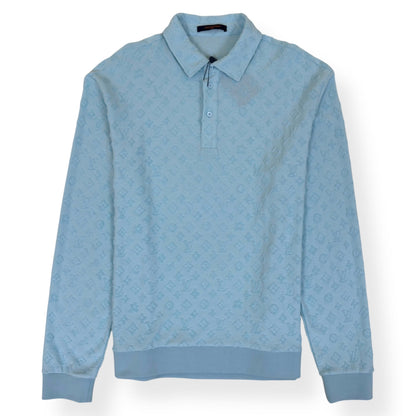 LOUIS VUITTON TYLER THE CREATOR MONOGRAM POLO SHIRT BABY BLUE XXL | XXL, Blue