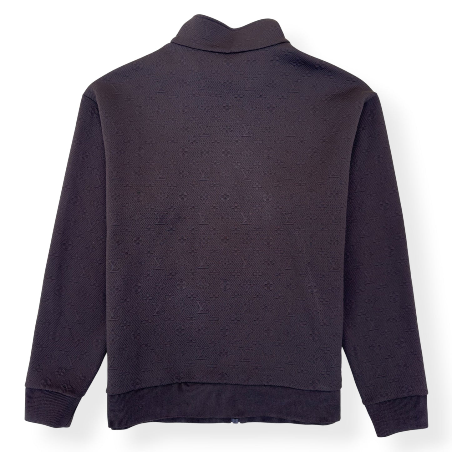 LOUIS VUITTON MONOGRAM FLEECE TRACKSUIT JACKET BROWN XXL | XXL, Brown