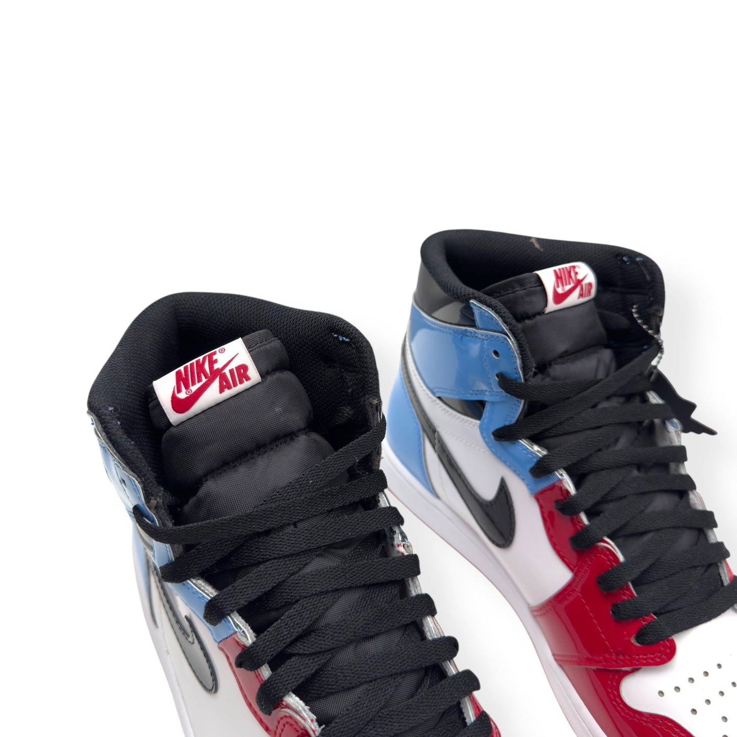 NIKE AIR JORDAN 1 RETRO HIGH SNEAKER FEARLESS UNC CHICAGO UK11 | UK 11, Red, Blue, White, Black