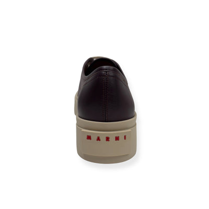 MARNI PABLO CALF LEATHER SNEAKER BROWN 45 / UK11 | UK 11, Brown