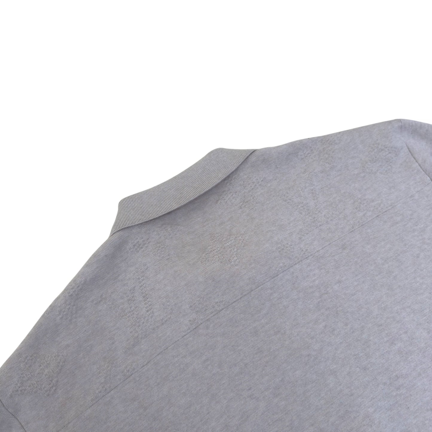 LOUIS VUITTON EMBOSSED LOGO SHORT-SLEEVE KNIT SHIRT CREAM XXL | XXL, Cream